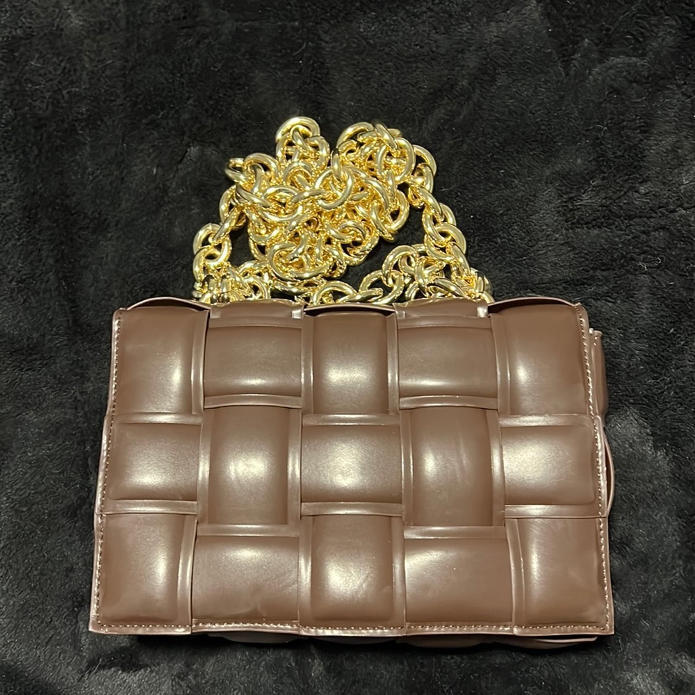 Brown crossbody chain purse, BRAND NEW